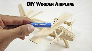 Make This Awesome Flying Plane with Ice Cream Sticks & 1 Battery