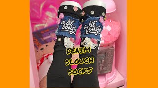 DIY JUNK SLOUCH SOCKS - HOW TO ADD DENIM & PATCHES TO YOUR SLOUCH SOCKS