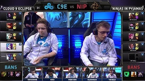 Ninjas in Pyjamas vs Cloud 9 Eclipse Game 2 | Finals of EU Challenger Series #1 | NIP vs C9E G2
