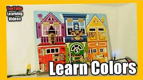 Learning to Count 1-6 - Counting & Colors with Melissa & Doug Latch Board