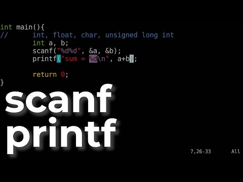 [C4Je4] C For Juniors: Форматный ввод/вывод с printf/scanf