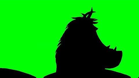 Timon and Pumbaa Interrupt 2 Green Screen (1.66 Aspect Ratio)