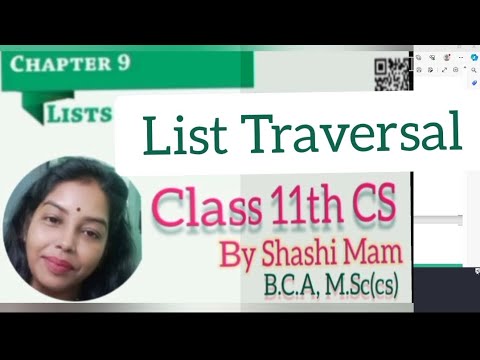 traversing a list. | traversing a list in python| list traversal ...