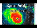Cyclone Freddy now a major threat for Mauritius, La Reunion and Madagascar (Short Update)