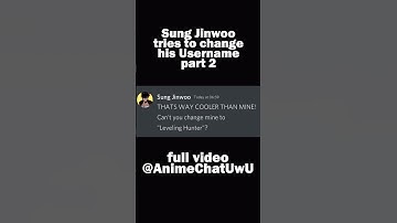 Sung Jinwoo tries to change his Username Part 2 | #sololeveling #sungjinwoo #arise