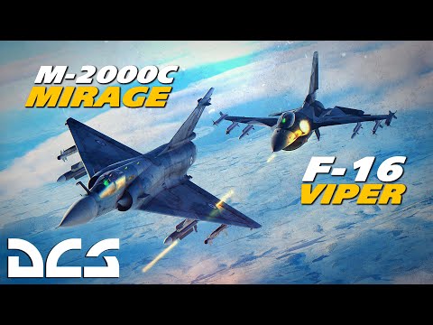 Mirage 2000C Vs F-16 Viper Dogfight | Digital Combat Simulator | Dcs |