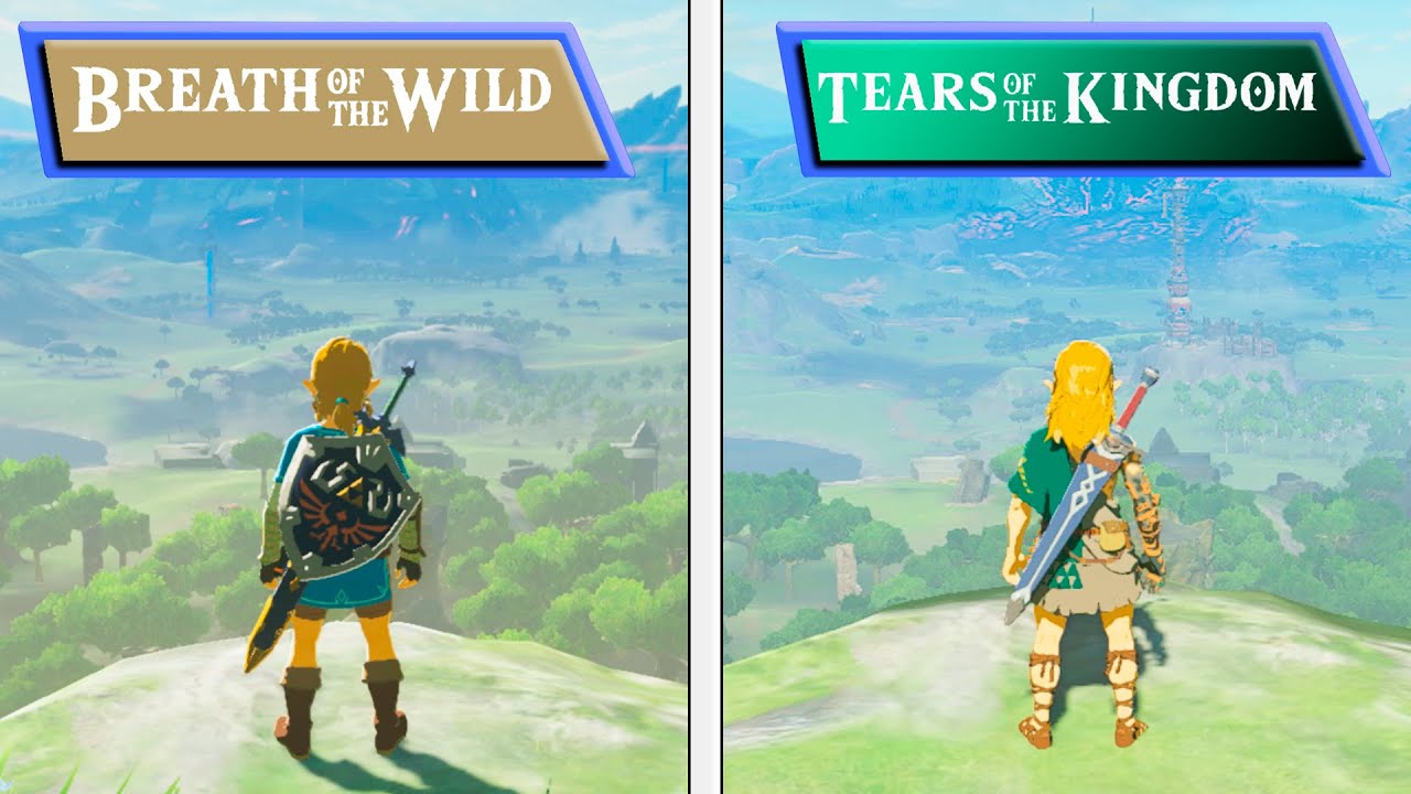 Zelda: Tears of the Kingdom vs Breath of the Wild Comparison Video Shows  Improvements and Some Setbacks