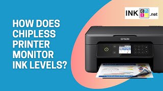 how does a chipless printer monitor the ink levels?