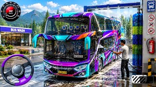 EXTREME OFFROAD BUS DRIVING 🚍💥 | DANGEROUS HILL PASSENGER TRANSPORT GAME 😱⛰️ play  screenshot 1