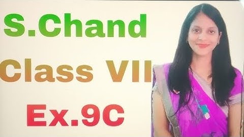 S.Chand | Class 7 | Ch-9( Percentage and its applications) | Ex.9C