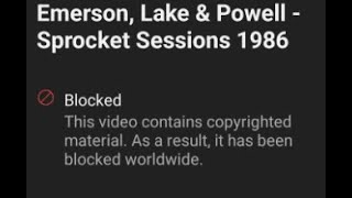 Emerson, Lake & Powell  - Sprocket Sessions 1986