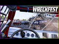 NASCAR SHORT TRACK CHAOS! [First Person Challenge] | Wreckfest