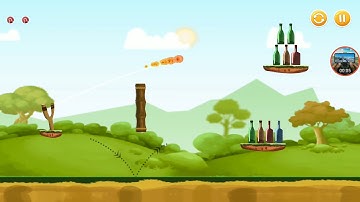 knock down bottles forest world level 24