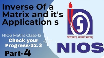 Inverse of a Matrix and it