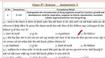 8th Class Science|Assignment No.2 Solution|CEP 2025|Competency enhancement program|