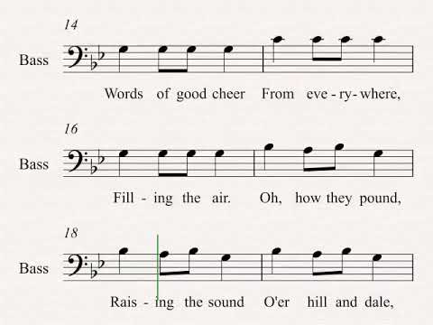 Carol of the Bells Bass Wilhousky 3 Part