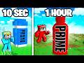 10 Seconds vs 1 Hour PRIME BOTTLE Build Challenge!