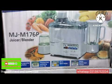 Panasonic MJ-M176P juicer blender/original 3in1 juicer/made in Malaysia/new model/review unboxing