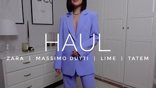 РАСПАКОВКА С ПРИМЕРКОЙ ZARA | MASSIMO DUTTI | LIME | TATEM |ЛУЧШИЕ НАХОДКИ НА ВЕСНУ