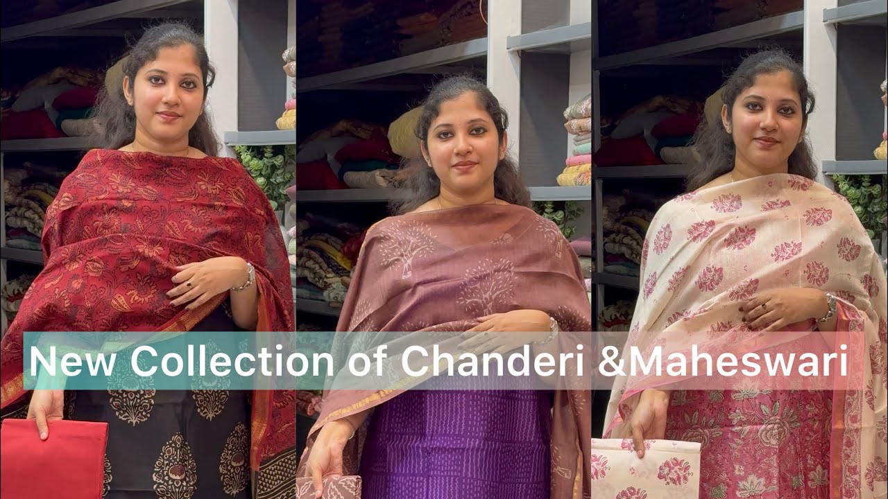 New Collection of Chanderi & Maheshwari Salwar Suits@Eza_fabz - YouTube