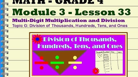 Grade 4 Mod 3 Lesson 33