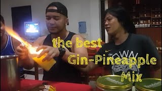 Paano Magtimpla ng GIN-PINYA🍹 para sa Tropa? 🍻 Lumiliyab na Alak 🔥  |  SOJU ng Pinas