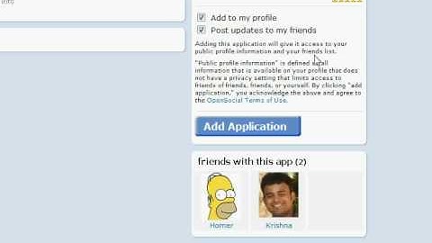 Add Video Gig application to orkut