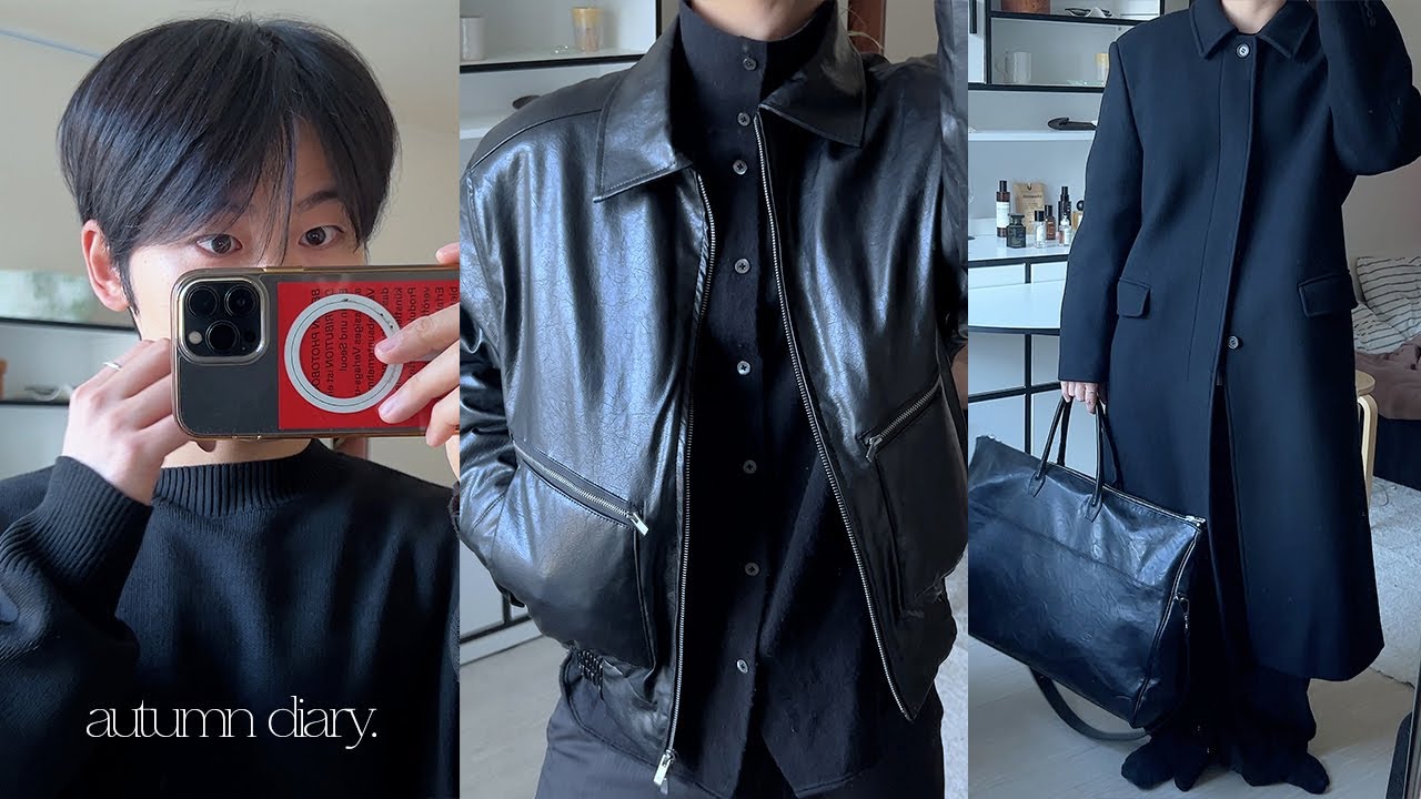 Autumn diary vlog | 브랜드 BM의 출퇴근 일상, 가을 무드 데일리룩, 연희동 나들이, 니트부터 코트까지.. 플레이스스튜디오맨