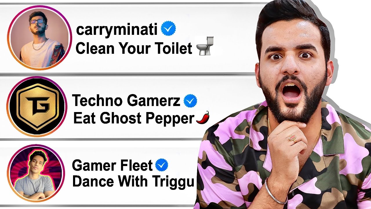 Big YOUTUBER'S gave me DARE