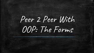 Information P2P With OOP: The Forms News