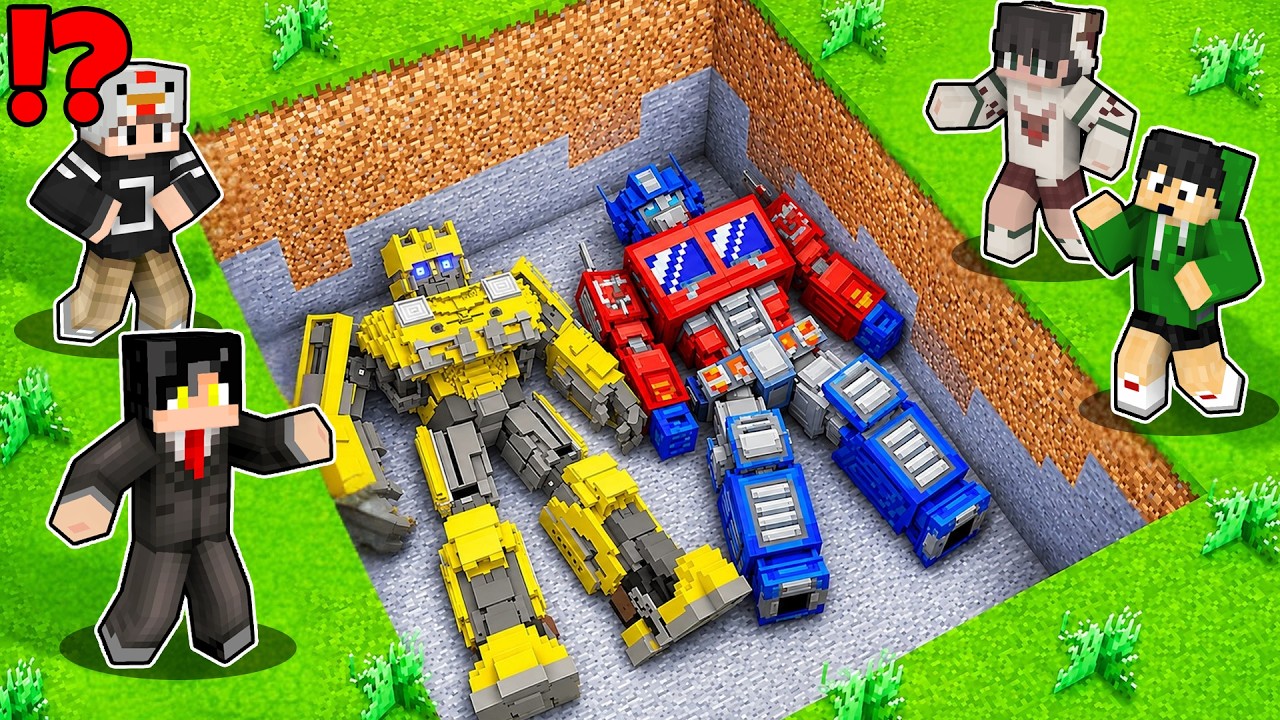 We Found Scary BURIED Transformer in MINECRAFT