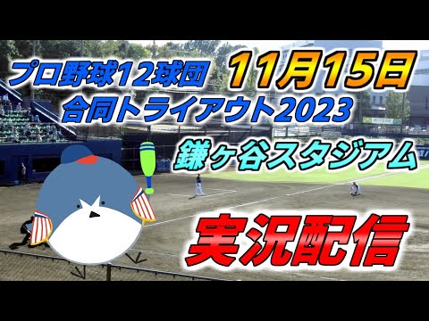 2023年プロ野球合同トライアウト 【11.15＠ 鎌ヶ谷スタジアム】2023 Professional Baseball Joint Tryout.