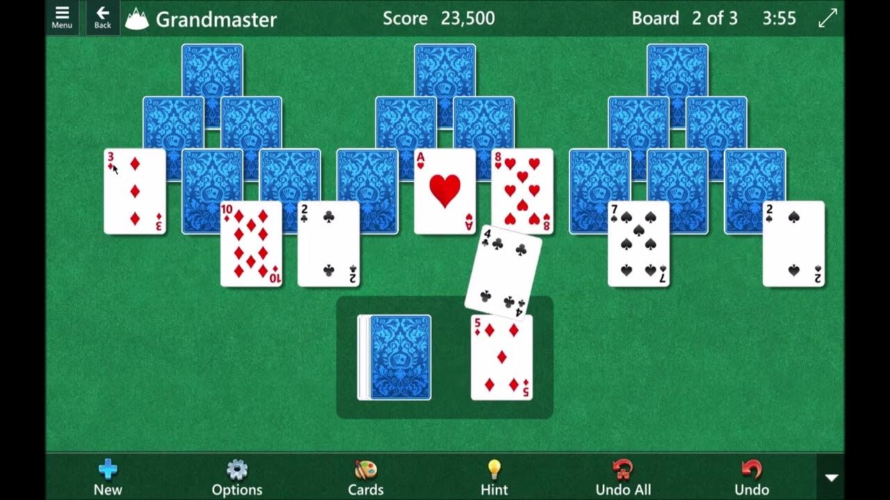 Microsoft Solitaire Collection Classics Tripeaks Grandmaster 3