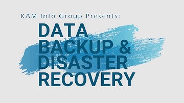 Data Backup & Disaster Recovery