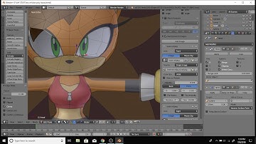 low poly sonic OC speed modeling