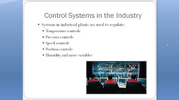 Control Systems in our Daily Life