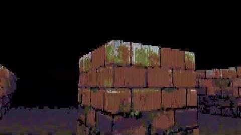 Test using ANSI art on the 3D FPS project