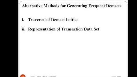 Alternative Methods for Frequent Itemset Generation