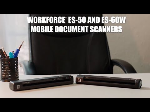 Epson Workforce ES-50 & ES-60W Mobile Document Scanners | Take a Tour