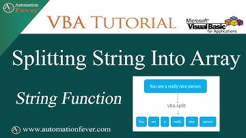 Splitting String Into Array Using VBA | Excel VBA Tutorial in Hindi