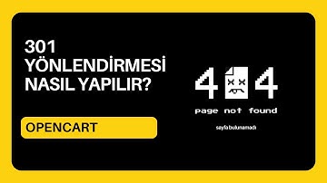 301 Yönlendirmesi Nasıl Yapılır?
