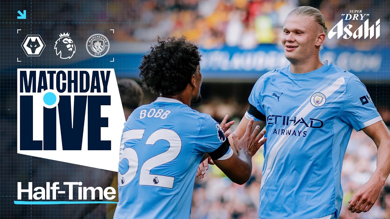 HAALAND AND REIJNDERS GIVE CITY HALF-TIME LEAD AT WOLVES! Wolves 0-2 Man City | Premier League