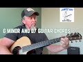 How To Play G Minor and D7 Guitar Chords | Easy Beginner Guitar Lesson | Guitar Jumpstart Lesson 6