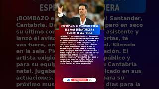 😱David Bustamante (44) PARA CONCIERTO POR INCIDENTE CON FAN (2026) #UltimaHora #España