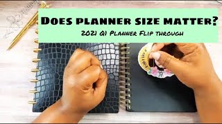 Does size matter | Q1 2021 Planner Flip-through | NOTIQ Weekly Planner and  Full Focus Planner