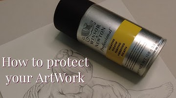 Preserving Charcoal & Graphite Artwork: A Guide to Using Winsor & Newton Fixative Spray #drawing