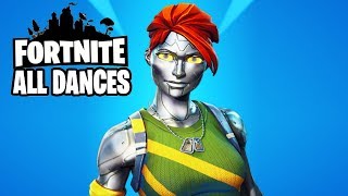 Fortnite Chromium Rare Performs All Dances Season 1-5