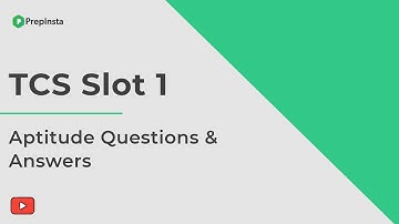 TCS Slot 1 Quantitative Aptitude Questions And Answer