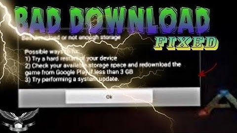 How To Fixed Bad Download In Ark Survival Evolved 😔 Mobile 📱