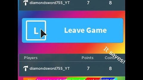 How to make a saving leaderboard script in roblox studio! Data Store Tutorial